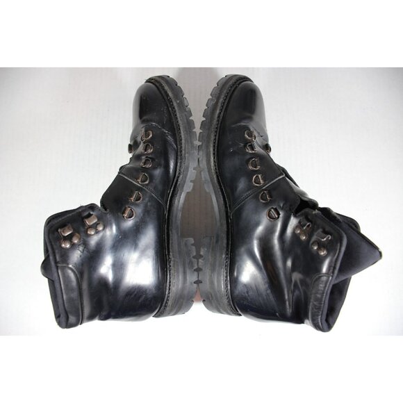 Common Projects Lace Up Leather Combat Boots Mens 40 US 7 O908 - Picture 7 of 11